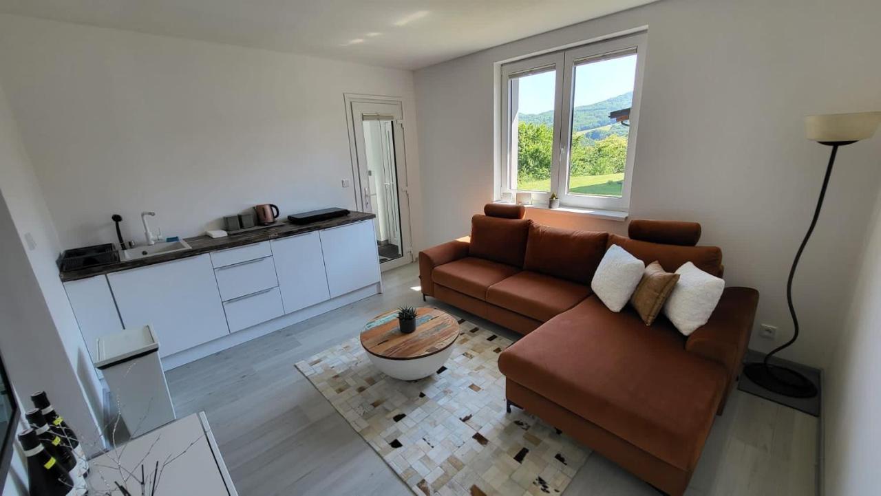 Apartman S Bazenem A Saunou Kadan Bagian luar foto